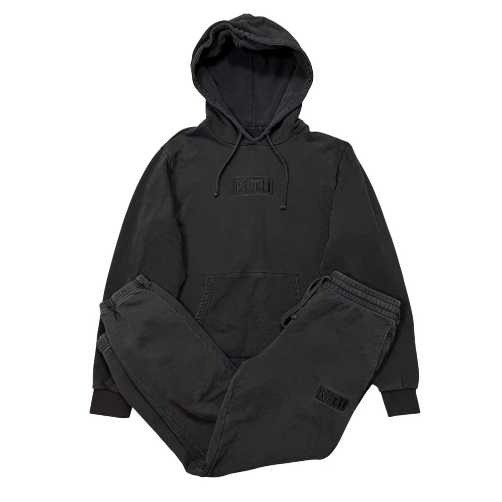 KITH Classic Logo Williams II Hoodie (M) & Black Sweatpants (S) Men's Track Suit